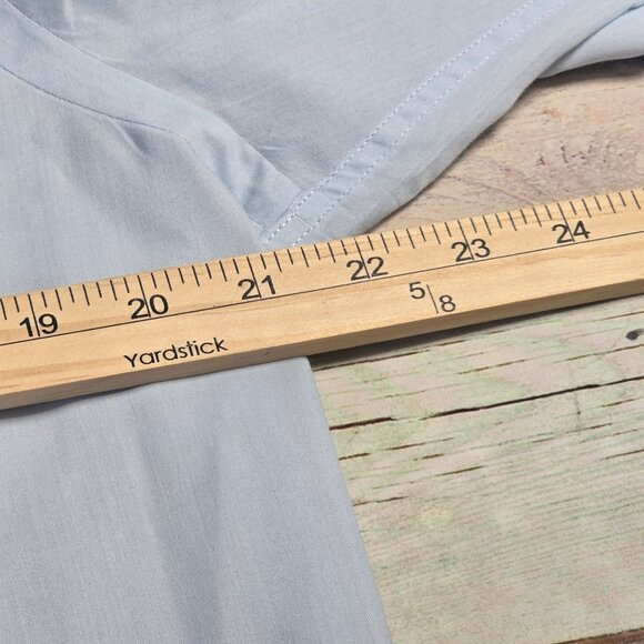 Vintage The Gentry Phoenix Light Blue Ruffle Front Shirt 16-35, Men's Large - Picture 9 of 10